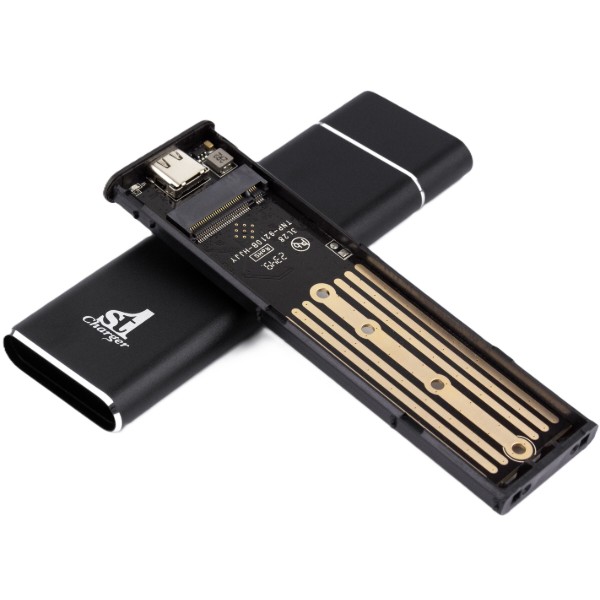 Фото - Внешний карман 1stCharger для M2 NVMe PCIe SSD Type C (M2E.01.NVME.Black)